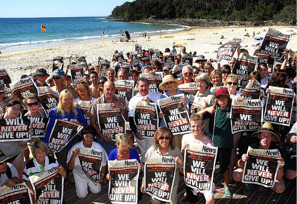 COMMUNITY ACTION: Noosa locals never lost the burning desire to get their council back. COMMUNITY ACTION: Noosa locals never lost the burning desire to get their council back.